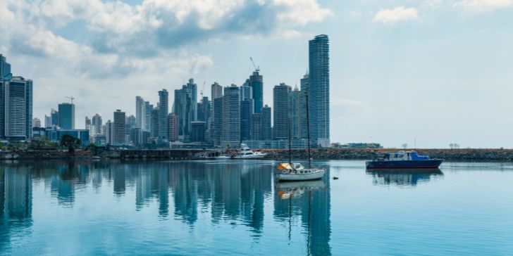 Panama City Skyline reflection
