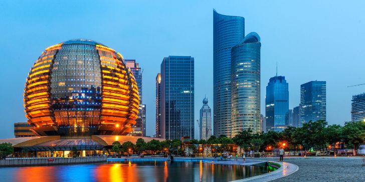 China Hangzhou skyscrapers - Pacotes para China
