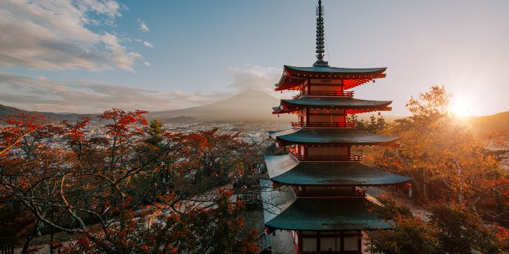 Chureiro Pagoda at Fuji Mountain - Pacotes para Japão