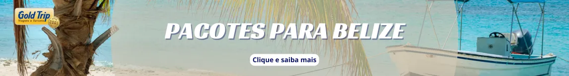 Banner Pacotes para Belize da Gold Trip