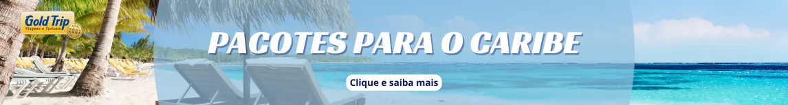 Banner Pacotes para o Caribe da Gold Trip
