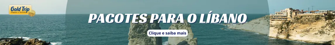 Banner pacotes para o Líbano da Gold Trip