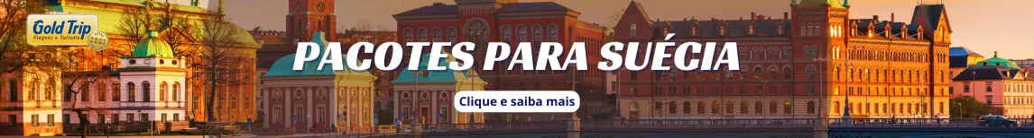 Banner pacotes para Suécia da Gold Trip