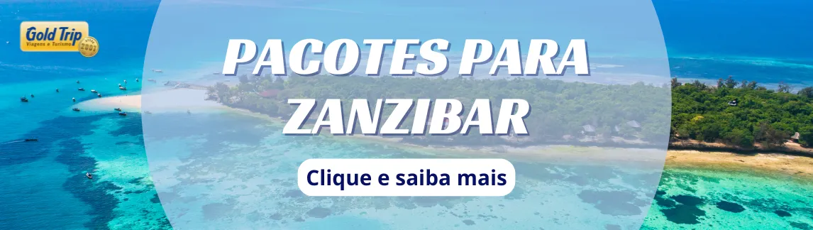 Banner celular pacotes para Zanzibar da Gold Trip