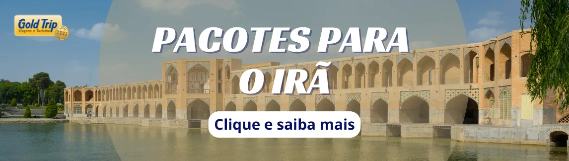 Banner celular Pacotes para o Irã da Gold Trip