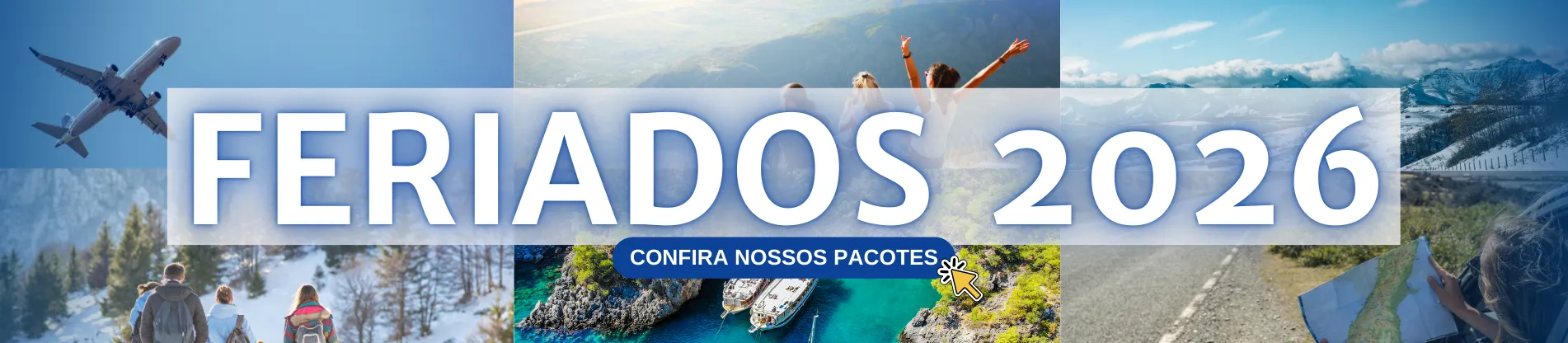 Pacotes para os feriados de 2026